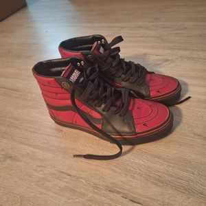 Marvel Vans Deadpool High Tops Size 5.5 Men's